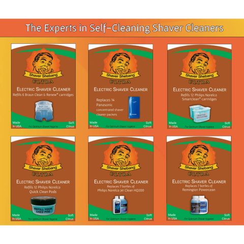 Nước rửa máy cạo râu Braun - Clean & Renew Cartridges, Chai tương đương 6 hộp mực 170ml | Made in USA 289837