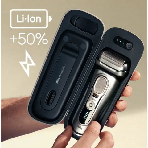 Hộp sạc di động Braun PowerCase cho máy cạo râu Series 8 & 9 Pro - Tăng thời gian cạo râu lên đến 6 tuần, sạc tiện lợi mọi lúc, mọi nơi