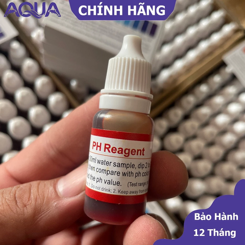 Dung dịch thử pH cao cấp 10ml - Kiểm tra độ pH nước chính xác cho nuôi trồng thủy sản và phòng thí nghiệm