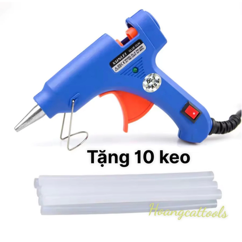 COMBO Súng Bắn Keo 20W - Tặng 10 Cây Keo Nến - Dụng Cụ Nghệ Thuật Handmade Tiện Dụng cho DIY