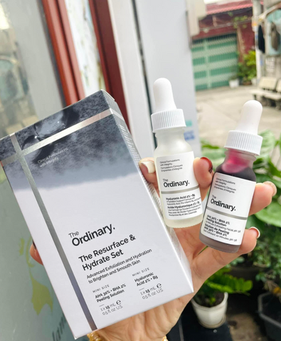 Set 2 chai 15ml : The Ordinary serum phục hồi Acid 2% + B5 và Tẩy Tế Bào Chết Hoá Học Ordinary Aha 30% + Bha 2% Peeling 