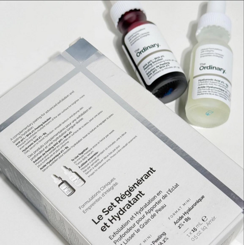 Set 2 chai 15ml : The Ordinary serum phục hồi Acid 2% + B5 và Tẩy Tế Bào Chết Hoá Học Ordinary Aha 30% + Bha 2% Peeling 