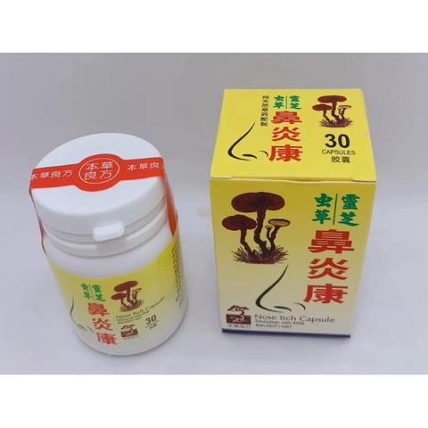 Viêm Mũi Xoang Linh Chi Tỷ Tiên 30 Viên - Thực Phẩm Chức Năng Cao Cấp Hỗ Trợ Đường Hô Hấp Từ Malaysia