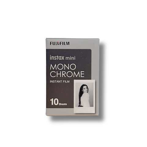 Phim Fujifilm Instax Mini Monochrome Đen Trắng In Lập Tức - Gói 10 Tờ, Tương Thích Máy Ảnh INSTAX Mini