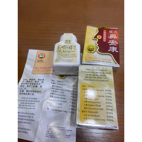 Cường lực tỷ an khang nâu - Viên uống hỗ trợ viêm xoang mũi, giảm triệu chứng sổ mũi và đau đầu, sản phẩm chính hãng Malaysia