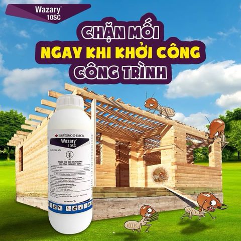 Thuốc Diệt Mối Wazary 10SC 1 Lít - An Toàn, Không Mùi, Hiệu Quả Diệt Mối Lâu Dài, Nhập Khẩu Nhật Bản