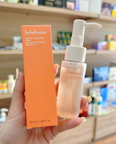 Sữa Rửa Mặt Sulwhasoo Gentle Cleansing Foam 50ml - Dưỡng Ẩm & Làm Sạch Da Nhạy Cảm, Chiết Xuất Tự Nhiên, Hàn Quốc