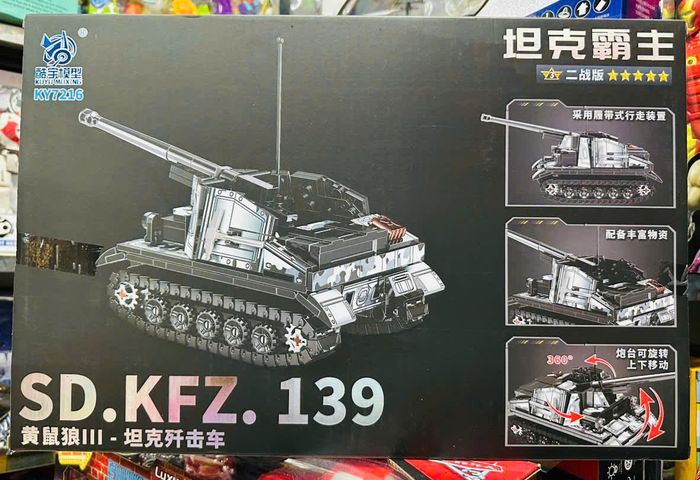 Bộ Đồ Chơi Lắp Ráp Mô Hình Xe Tăng KY7216 - SD.KFZ 181, SD.KFZ 139, PZ.KPFW - Sáng Tạo Và Giải Trí Cho Trẻ Em Từ 6 Tuổi