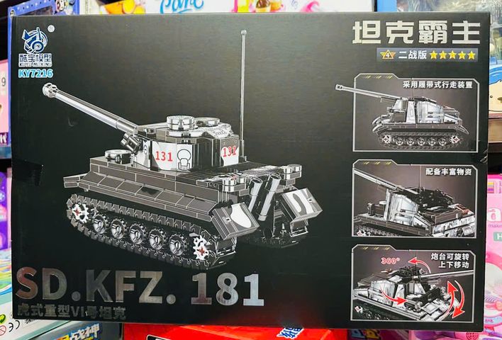 Bộ Đồ Chơi Lắp Ráp Mô Hình Xe Tăng KY7216 - SD.KFZ 181, SD.KFZ 139, PZ.KPFW - Sáng Tạo Và Giải Trí Cho Trẻ Em Từ 6 Tuổi