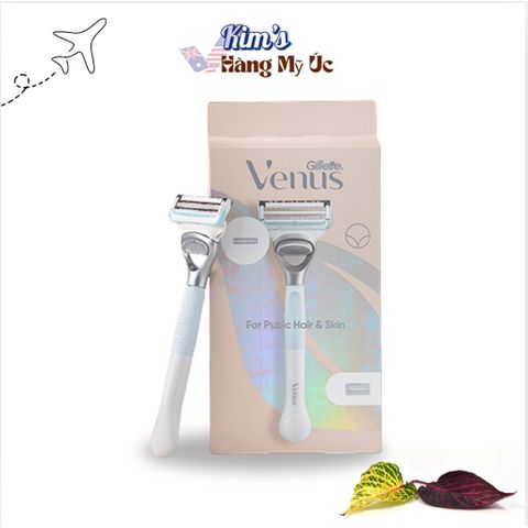 Dao Cạo Bikini Gillette Venus - Bộ Lưỡi Dao Đặc Biệt Cho Da Nhạy Cảm, Cạo Mượt Mà Dễ Dàng, An Toàn Cho Vùng Kín