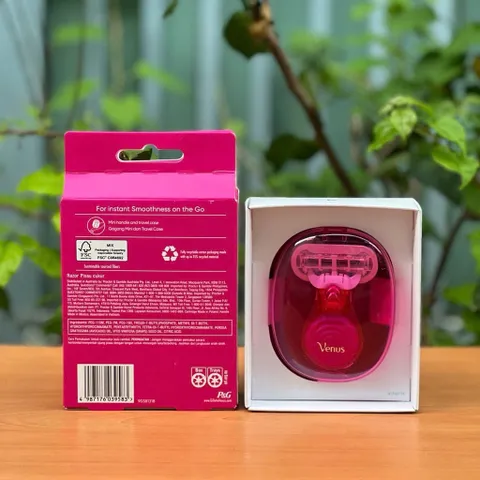 Dao cạo Gillette Venus Snap Extra Smooth 5 lưỡi - Cán nhỏ gọn, hộp bảo quản, lý tưởng cho cạo lông body và vùng kín tiện lợi