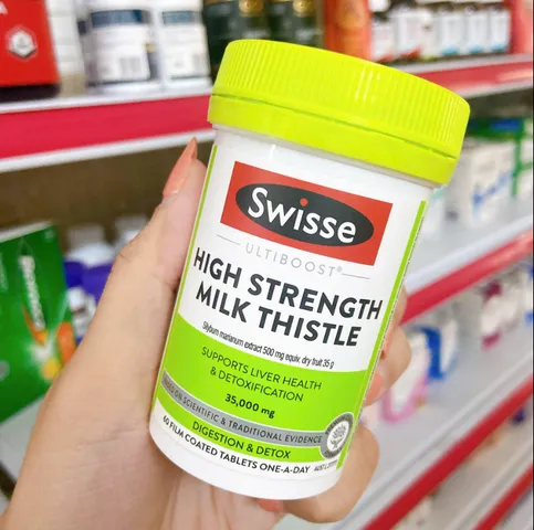 Viên uống thải độc gan SWISSE HIGH STRENGTH MILK THISTLE 35,000MG 60v 289998