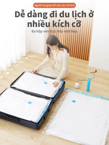 Túi Hút Chân Không Siêu Dày Trong Suốt - Giải Pháp Lưu Trữ Quần Áo, Chăn Màn Tiện Lợi & Bền Bỉ cho Mọi Gia Đình