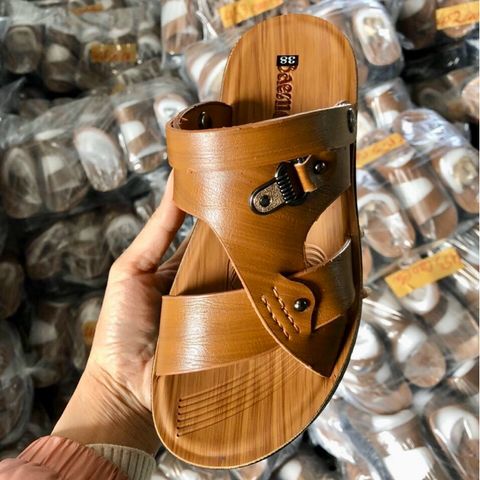 Dép Da Nam Cao Cấp ABC Fashion - Sandal êm chân, đế cao su non chống trơn, tiện lợi cho nam trung niên