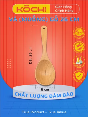 Vá Gỗ Tự Nhiên chính hãng Kochi - An Toàn, Chống Mốc, Không Độc Hại, Dùng Cho Chảo Chống Dính, Gia Dụng Cao Cấp Việt Nam