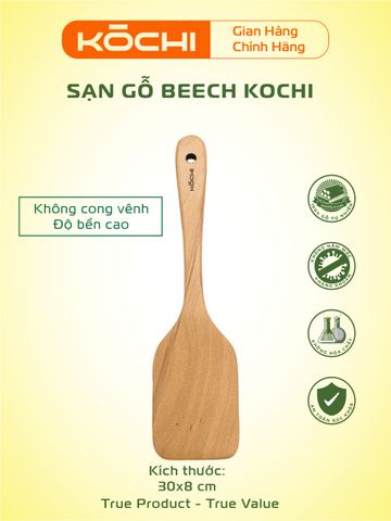 Bộ Sạn Gỗ KOCHI Chính Hãng - An Toàn, Không Độc Hại, Không Trầy Chảo, Sấy Khô Chống Mốc, Dụng Cụ Nhà Bếp Cao Cấp