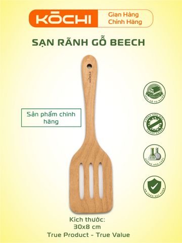 Bộ Sạn Gỗ KOCHI Chính Hãng - An Toàn, Không Độc Hại, Không Trầy Chảo, Sấy Khô Chống Mốc, Dụng Cụ Nhà Bếp Cao Cấp