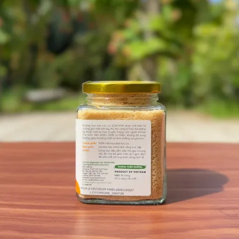 Đường hoa dừa hữu cơ Sokfarm 160g dành cho bé - Đường tự nhiên an toàn, ngọt thanh, thích hợp cho món ăn và thức uống cho trẻ em