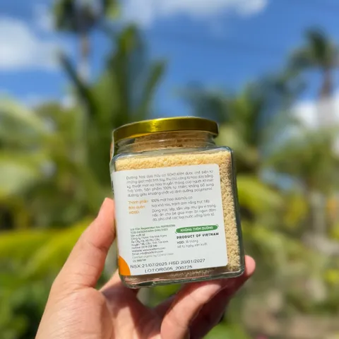 Đường hoa dừa hữu cơ Sokfarm 160g dành cho bé - Đường tự nhiên an toàn, ngọt thanh, thích hợp cho món ăn và thức uống cho trẻ em
