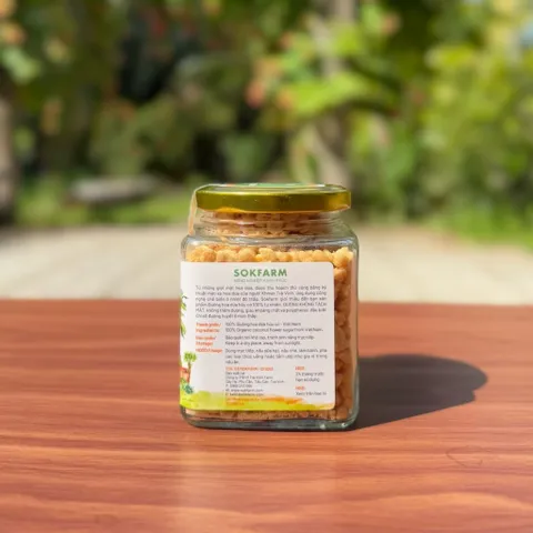 Đường Hoa Dừa Organic Sokfarm 150g - Đường Tự Nhiên Nguồn Gốc Từ Hoa Dừa, Thay Thế Đường Tinh Luyện, Thích Hợp Cho Món Ăn Healthy