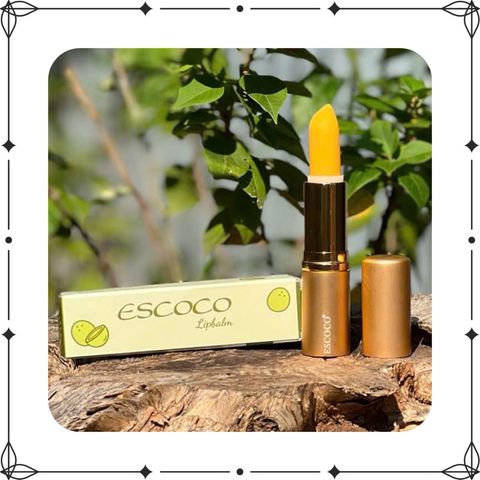 Son Dưỡng Gấc Escoco - Son Dưỡng Môi Thiên Nhiên Chống Nắng, Dưỡng Ẩm, Ngăn Ngừa Nếp Nhăn - Sản Phẩm Việt Nam