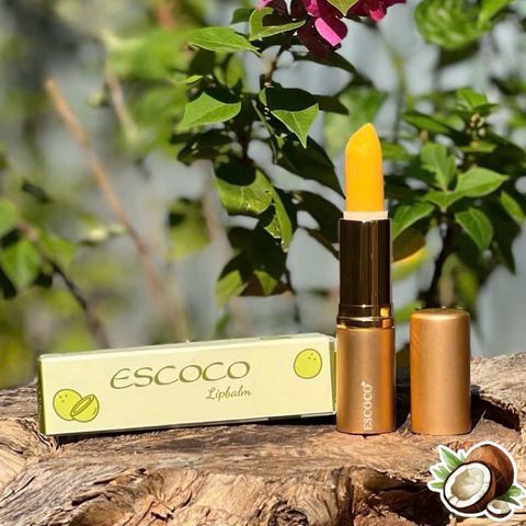 Son Dưỡng Gấc Escoco - Son Dưỡng Môi Thiên Nhiên Chống Nắng, Dưỡng Ẩm, Ngăn Ngừa Nếp Nhăn - Sản Phẩm Việt Nam
