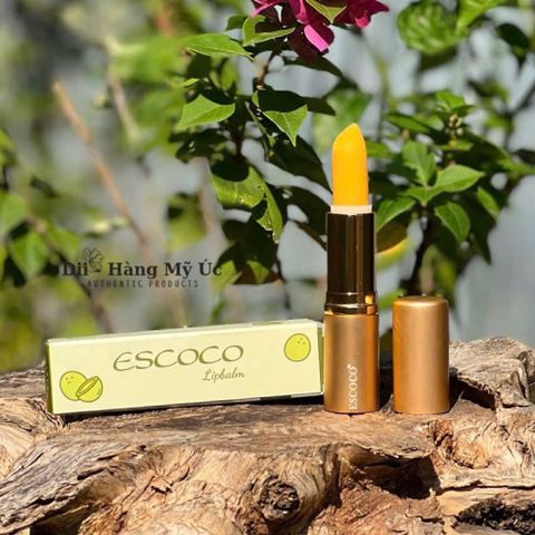 Son Dưỡng Gấc Escoco - Son Dưỡng Môi Thiên Nhiên Chống Nắng, Dưỡng Ẩm, Ngăn Ngừa Nếp Nhăn - Sản Phẩm Việt Nam