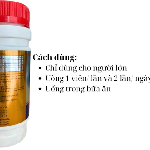 Viên uống Magnesi B6 - Giải pháp giảm căng thẳng, mệt mỏi, chuột rút, hỗ trợ sức khỏe thần kinh - Lọ 120 viên từ MEDIPHAR USA