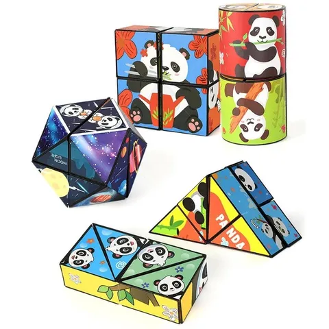 Đồ Chơi Khối Xoay Ma Thuật Biến Hình 3D - Xếp Hình Sáng Tạo Thông Minh Giúp Bé Phát Triển Tư Duy, Sáng Tạo, Quà TặngÝ Nghĩa