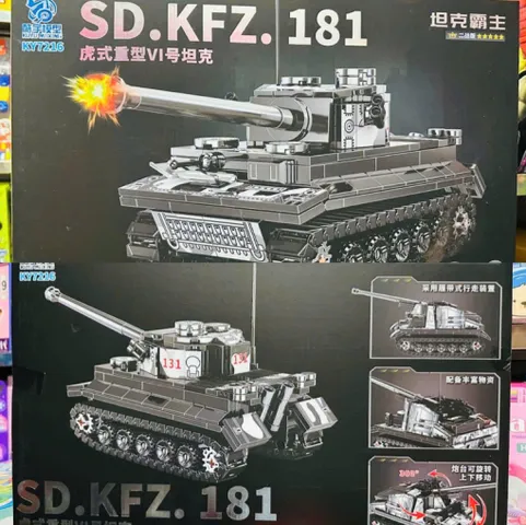 Bộ Lắp Ráp Mô Hình Xe Tăng KY7216 - SD.KFZ 181, SD.KFZ 139, PZ.KPFW PANTHER - Đồ Chơi Lego Sáng Tạo Cho Trẻ Em 6 Tuổi Trở Lên