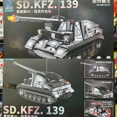 Bộ Lắp Ráp Mô Hình Xe Tăng KY7216 - SD.KFZ 181, SD.KFZ 139, PZ.KPFW PANTHER - Đồ Chơi Lego Sáng Tạo Cho Trẻ Em 6 Tuổi Trở Lên