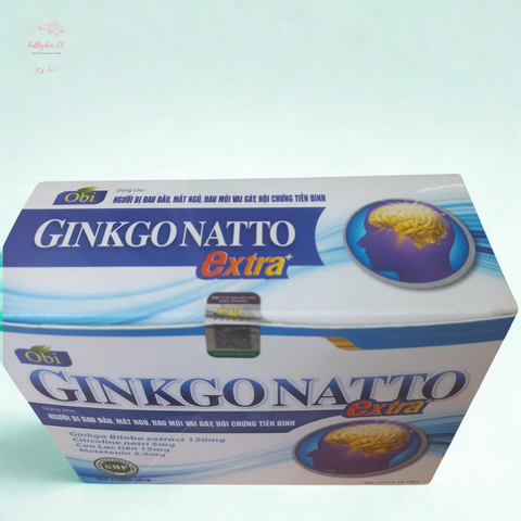 Viên uống GINKGONATTO Extra – Hỗ trợ não bộ, cải thiện giấc ngủ tự nhiên, giảm stress và mệt mỏi, giải pháp cho giấc ngủ ngon hơn