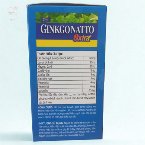 Viên uống GINKGONATTO Extra – Hỗ trợ não bộ, cải thiện giấc ngủ tự nhiên, giảm stress và mệt mỏi, giải pháp cho giấc ngủ ngon hơn