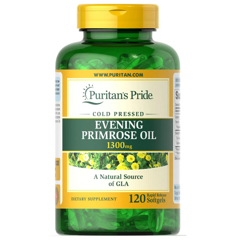 Viên uống tinh dầu hoa anh thảo Puritan's Pride 1300mg - Hỗ trợ nội tiết và dưỡng da hiệu quả cho phụ nữ - 120 viên Mỹ