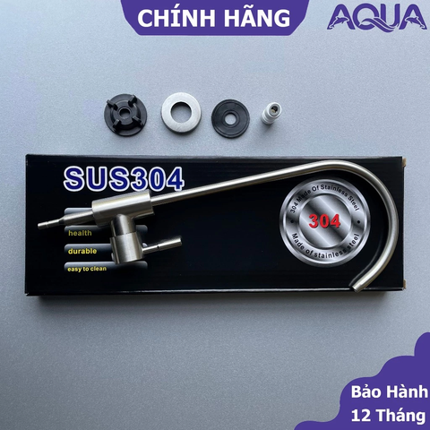 Vòi Lọc Nước Inox RO Thiết Kế Cổ Thiên Nga - Vòi Gạt Tiện Lợi Cho Máy Lọc Nước RO, Nano, UF - Sản Phẩm Vật Liệu Xây Dựng Chất Lượng