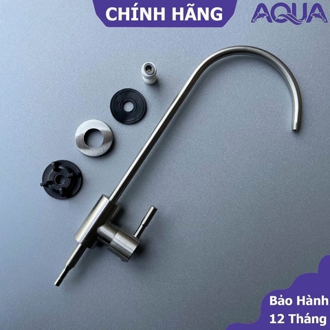Vòi Lọc Nước Inox RO Thiết Kế Cổ Thiên Nga - Vòi Gạt Tiện Lợi Cho Máy Lọc Nước RO, Nano, UF - Sản Phẩm Vật Liệu Xây Dựng Chất Lượng