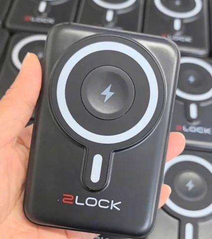 Sạc Không Dây Từ Tính 2Lock Korea 10000 mAh - Sạc Nhanh, Hút Nam Châm Mạnh, Sạc Cùng Lúc 3 Thiết Bị, Hỗ Trợ iPhone, Apple Watch
