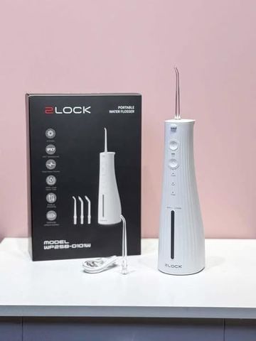 Máy Tăm Nước 2Lock WP25B-0101W - Loại Bỏ Mảng Bám Hiệu Quả, Thiết Kế Gọn Nhẹ, Pin Sạc Bền Bỉ, 4 Chế Độ Làm Sạch