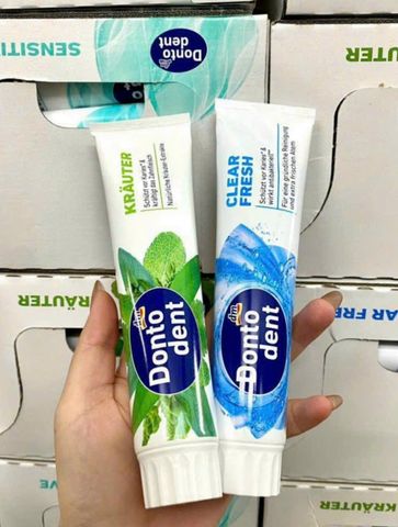 Kem Đánh Răng Dontodent 125ml - Ngừa Sâu Răng, Thơm Mát, Bảo Vệ Nướu, Chăm Sóc Răng Miệng Chất Lượng Từ Đức