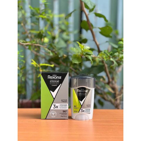 Sáp Khử Mùi Rexona Clinical Protection Cream Active Fresh 48g - Bảo Vệ Chống Mồ Hôi Tốt Nhất, Tươi Mát Cả Ngày