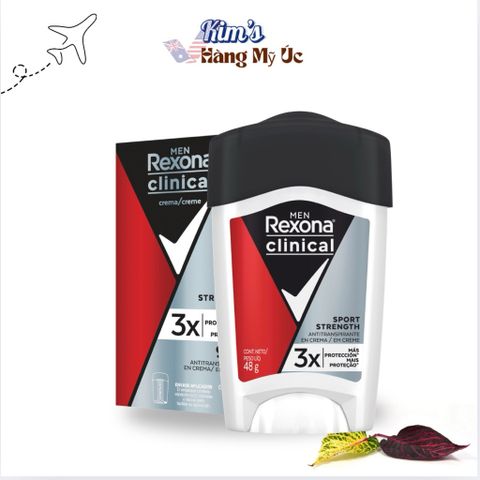 Lăn Khử Mùi Rexona Men Clinical Protection 48g - Deodorant Chống Mồ Hôi Tối Ưu Cho Nam Cường Độ Cao 96 Giờ