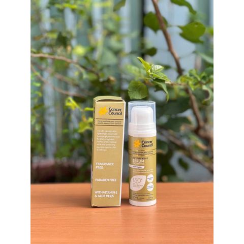 Serum Chống Nắng Dưỡng Ẩm Cancer Council Face Day Wear SPF50+ 50ml - Bảo Vệ Da, Dưỡng Ẩm, Thẩm Thấu Nhanh, Không Gây Bít Lỗ Chân Lông