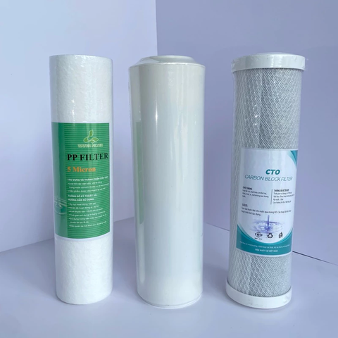 Bộ 3 Lõi Lọc Nước 10 Inch - An Toàn, Hiệu Quả Cho Tất Cả Máy Lọc Nước Gia Đình - Bảo Vệ Sức Khỏe Bạn.