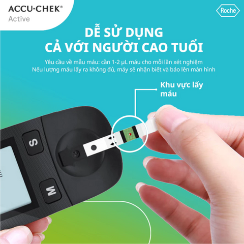 Que Thử Đường Huyết Accu-Chek Active 50 Que - Thiết Bị Y Tế Chính Hãng, Kiểm Tra Đường Huyết Dễ Dàng Tại Nhà