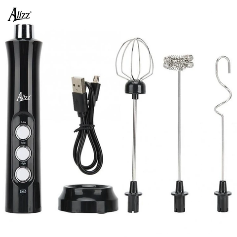 Máy Đánh Bọt Đánh Trứng Alizz AL-14495 - 3 Đầu Thay Đổi, Đa Năng, Thiết Kế Gọn Nhẹ, Phù Hợp Nấu Ăn và Pha Chế Tại Nhà