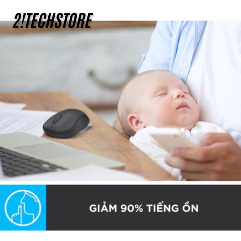 Chuột Không Dây Logitech M220 Silent - Chuột Văn Phòng Êm Ái, Kết Nối USB, Thiết Kế Nhỏ Gọn, Giảm Tiếng Ồn 90%