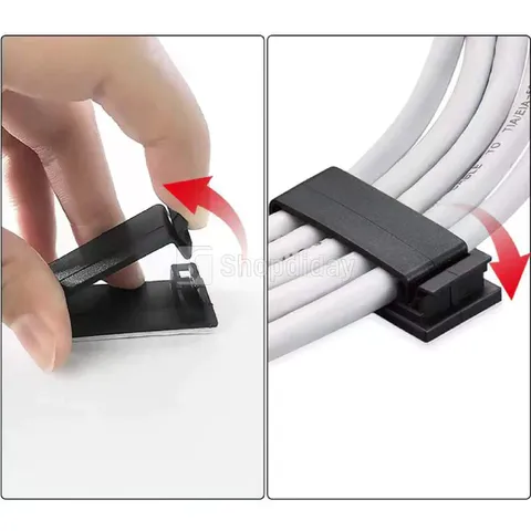 Nẹp Dây Điện Dán Tường Siêu Dính - Kẹp Giữ Dây Cáp Gọn Gàng, Chống Rối Cho Không Gian Sống và Làm Việc Thẩm Mỹ