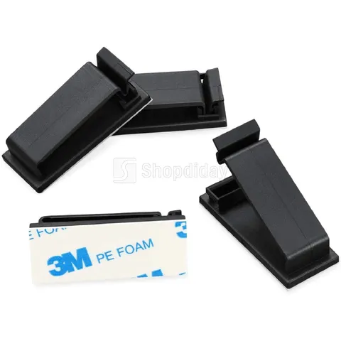 Nẹp Dây Điện Dán Tường Siêu Dính - Kẹp Giữ Dây Cáp Gọn Gàng, Chống Rối Cho Không Gian Sống và Làm Việc Thẩm Mỹ