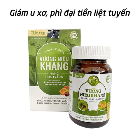 Viên uống Vương Niệu Khang EUCARE - Giảm u xơ phì đại tuyến tiền liệt, hỗ trợ tiểu đêm, bí tiểu - 50 viên