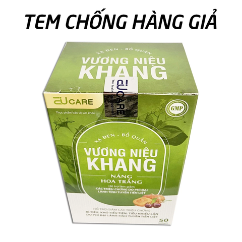 Viên uống Vương Niệu Khang EUCARE - Giảm u xơ phì đại tuyến tiền liệt, hỗ trợ tiểu đêm, bí tiểu - 50 viên